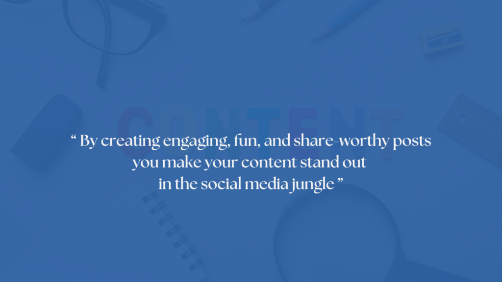 graphic quotation on how to create engaging social media post.