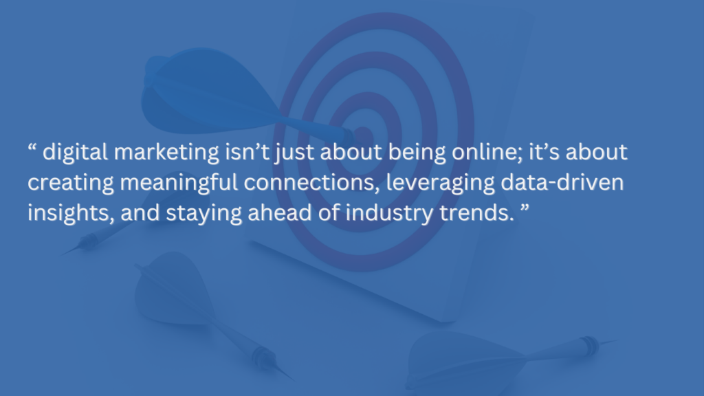 graphic displaying quote for digital marketing plan;7 steps to follow